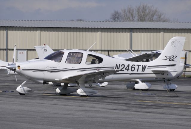 Cirrus SR-22 (N246TW) - Parked at KFDK on 3/29/2009.