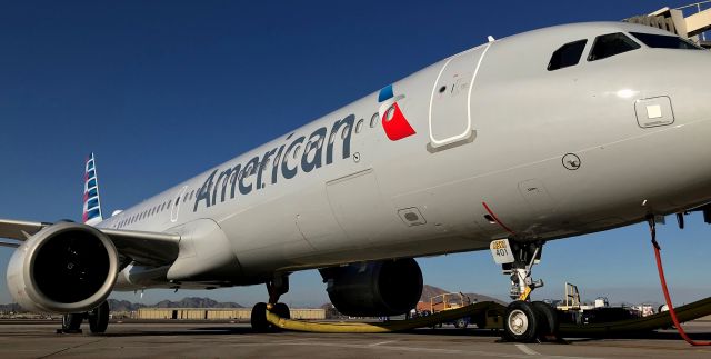 Airbus A321 (N401AN) - barry m. goldwater terminal 4 N1 23OCT19 