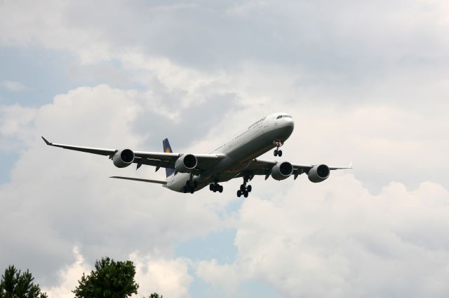 Airbus A340-600 (D-AIHV) - June 23, 2013 coming in 18C