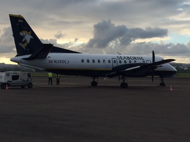 Saab 340 (N350CJ) - Early morning ops, Martinique. Fort De France 