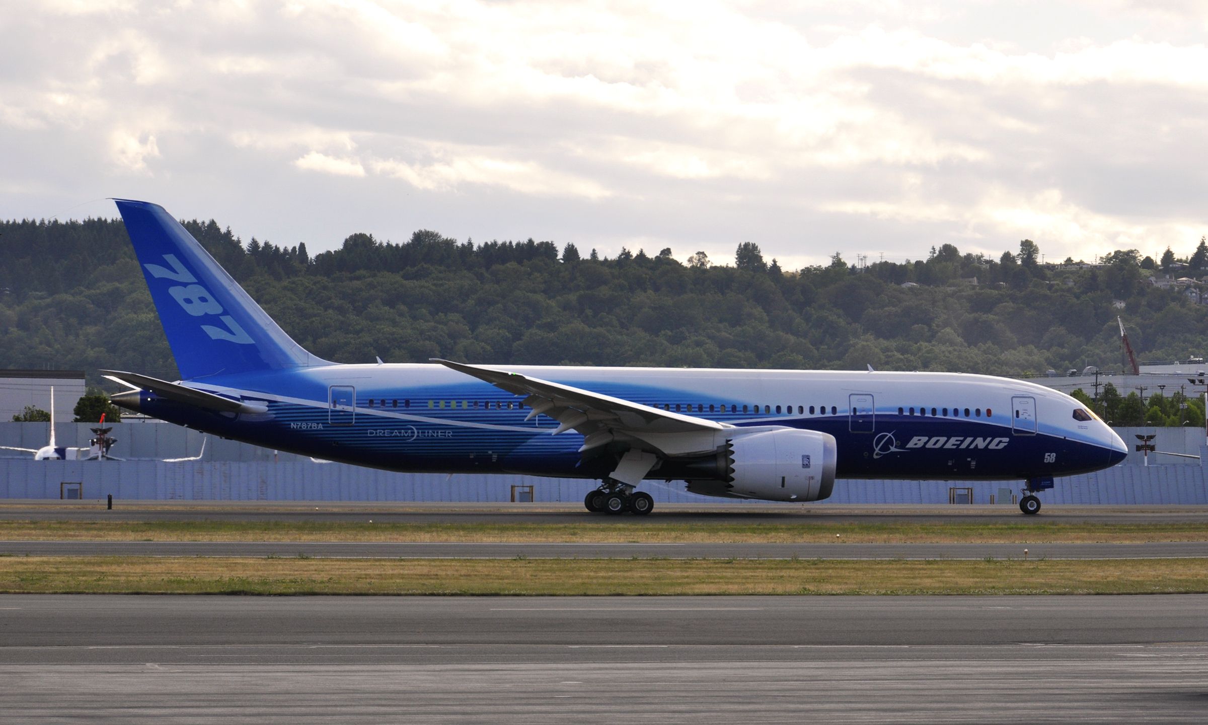 Boeing 787-8 (N787BA) - Boeing 787-8 Dreamliner N787BA in Seattle Boeing Field