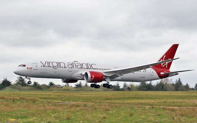 Boeing 787-9 Dreamliner (G-VDIA) - virgin b787-9 g-vdia landing at shannon for maintenance with lufthansa technik 14/4/19.