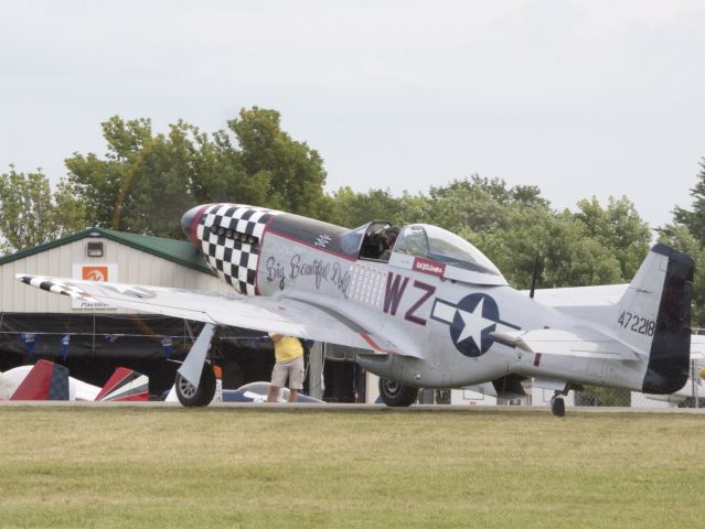 North American P-51 Mustang (P51) - Big Beautiful Doll. I was not able to identify the tail number. Oshkosh 2013!