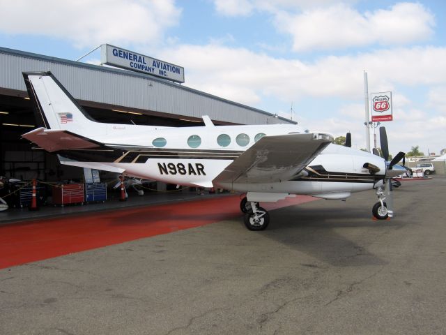 Beechcraft King Air 90 (N98AR) - On display at Fullerton Airport Day
