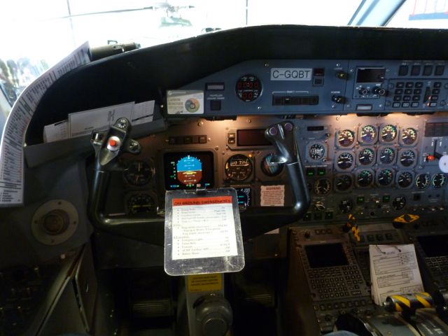 de Havilland Dash 8-100 (C-GQBT) - Cockpit of C-GQBT MEDEVAC