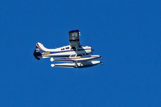 De Havilland Canada DHC-2 Mk1 Beaver (N591DB) - Subject aircraft photographed at 0841HrsEDT on 30-Aug-2020 enroute from Newark Liberty Airport, (EWR), to Perkasie, PA, (CKZ).