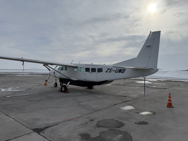 Cessna Caravan (ZS-UMB) - At Karaganda, Kazachstan. 24-FEB-2025.