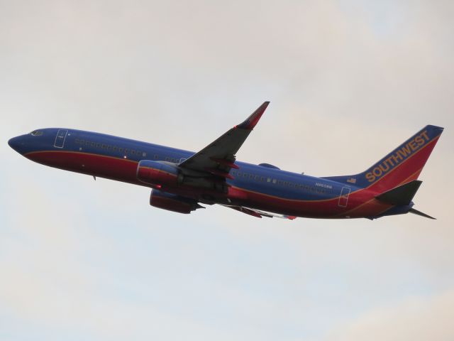 Boeing 737-800 (N8608N) - Early morning takeoff. June 2016