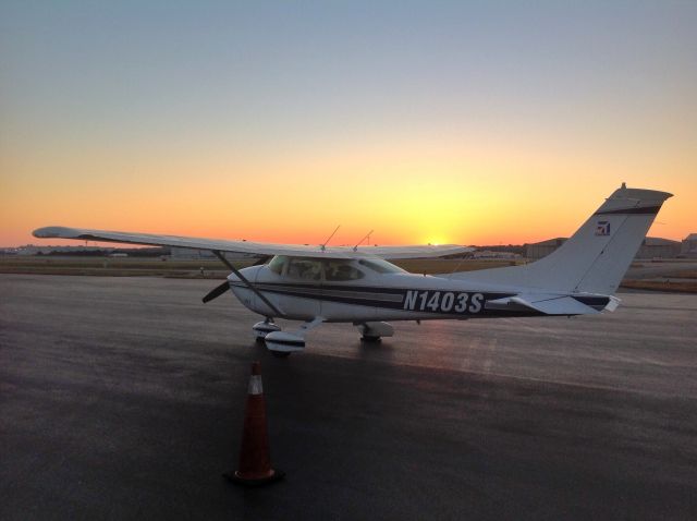 Cessna Skylane (N1403S) - Sunrise on the ramp.