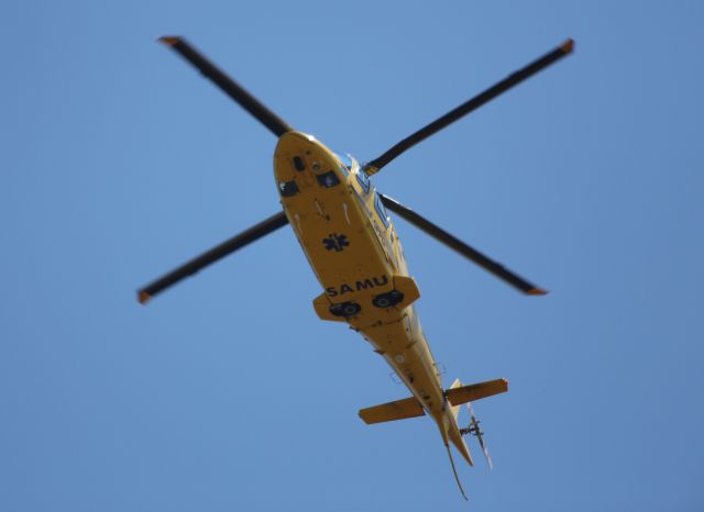 SABCA A-109 (F-GPPG) - Evacuation sanitaire par un Augusta A 109E en service cet été sur la Vendée