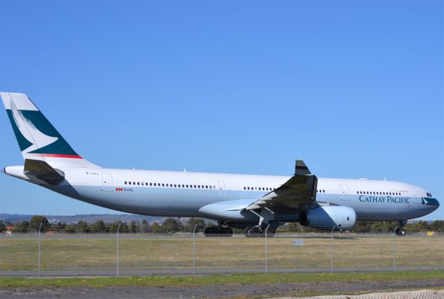 Airbus A330-300 (B-LAJ) - On taxi-way, heading for take off on runway 05, bound for Hong Kong via Melbourne.