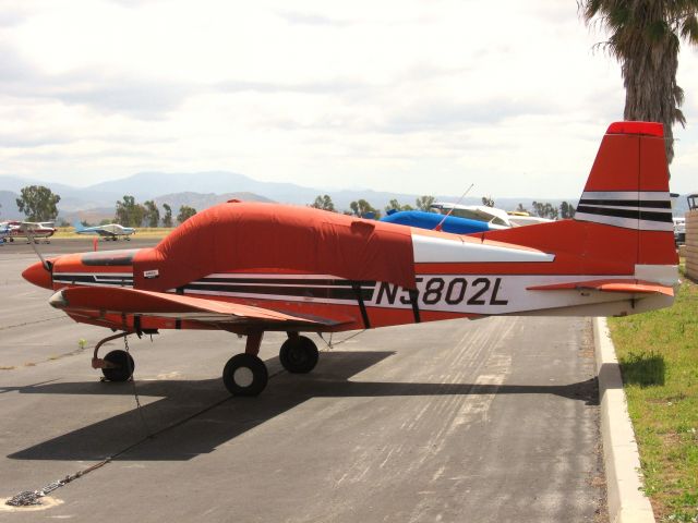 Grumman AA-5 Tiger (N5802L) - PARKED AT FRENCH VALLEY