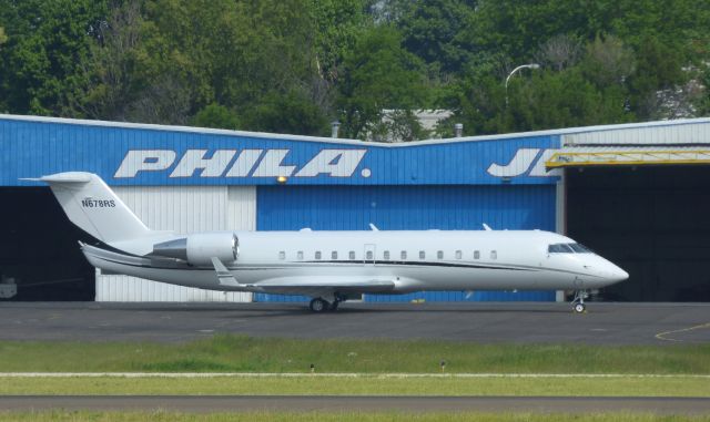 Canadair Regional Jet CRJ-200 (N678RS) - Shown here catching some tarmac time is a Mitsubishi Challenger 850 in the Spring of 2017.