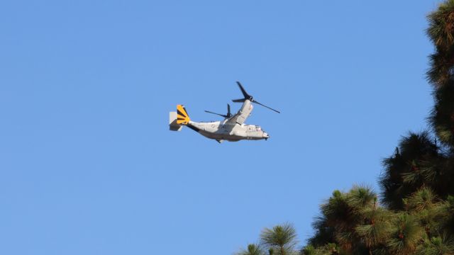 — — - US Navy Osprey with rotors up.