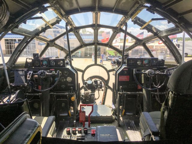 NX529B — - B-29 Fifi visits Charleston, SC - Cockpit