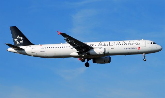 Airbus A321 (TC-JRP) - Taken from the threshold of 29L