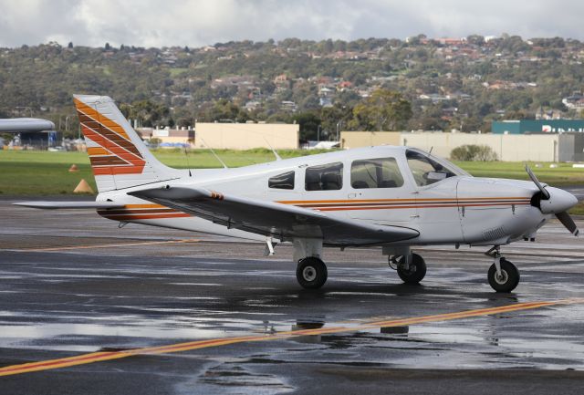 Piper Cherokee (VH-JPM) - VH-JPM parked next to Hartwig air office.