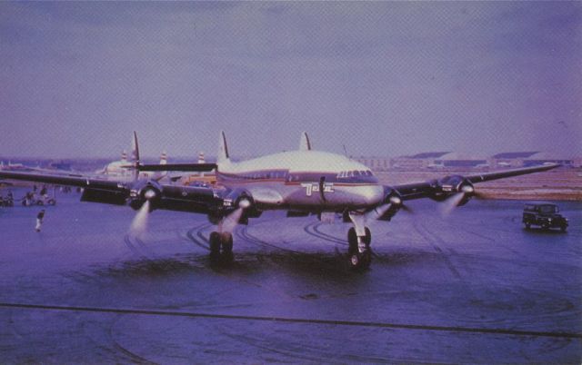 Lockheed EC-121 Constellation (N88868) - scanned from postcardbr /delta airlines