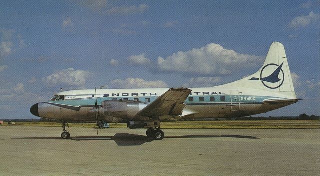 CONVAIR CV-580 (N4810C) - scanned from postcardbr /North Central