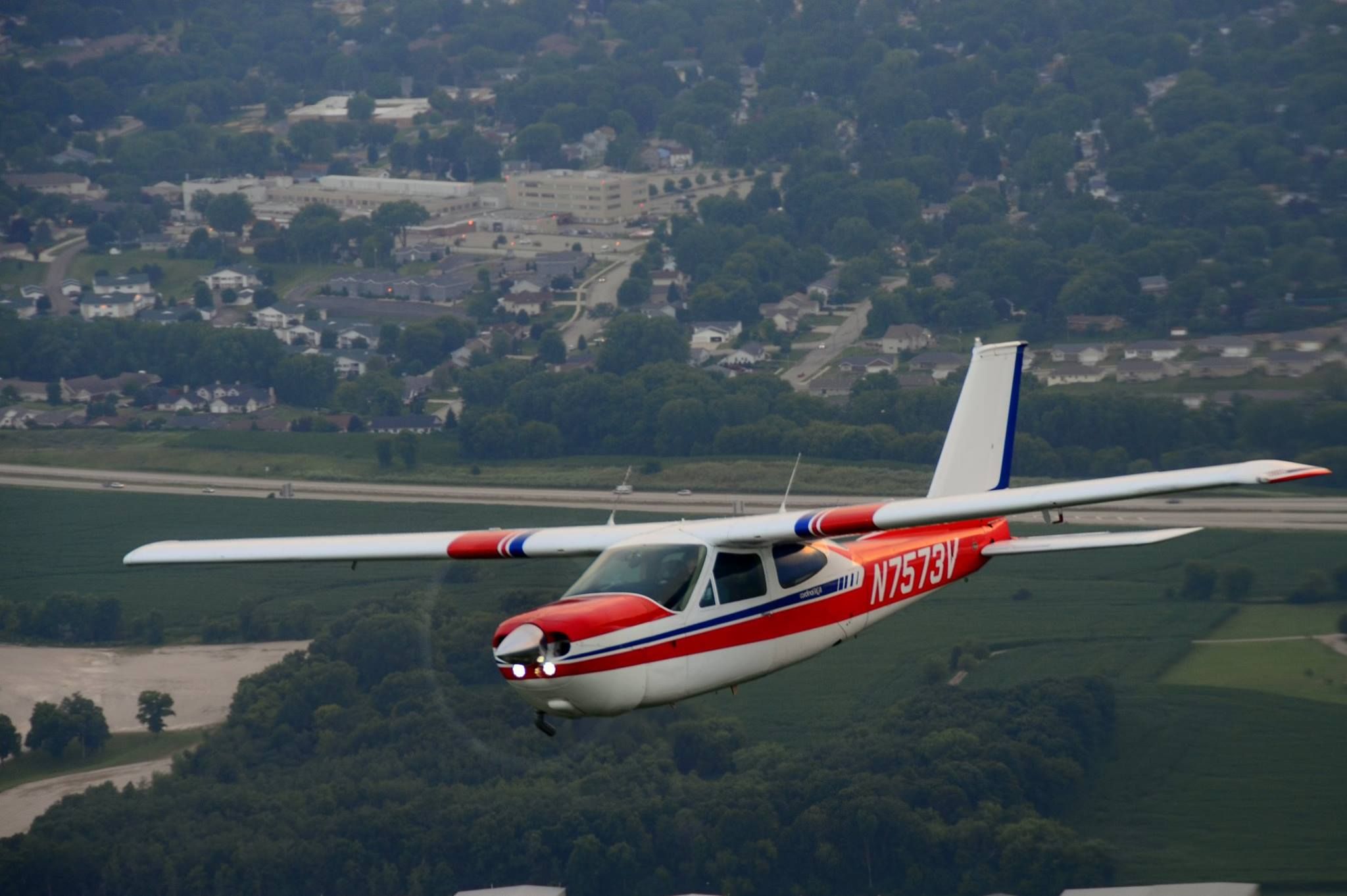 Cessna 177RG Cardinal RG (N7573V) - Over Beaver Dam WI, 7/25/2014