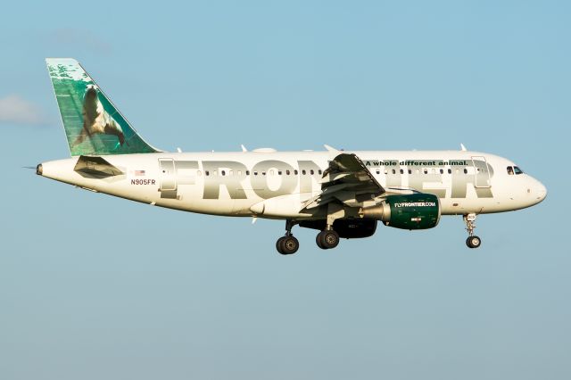 Airbus A319 (N905FR) - 07/17/2015 Frontier N905FR A319 KDFW