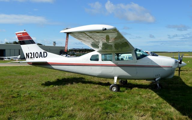 Cessna Centurion (N210AD) - Visiting Jersey Aero Club on the 5/Oct/2013