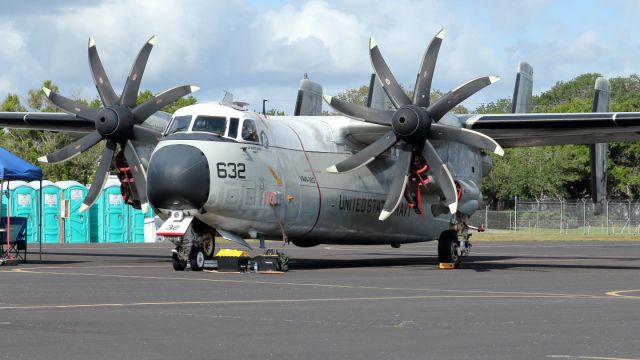 16-2174 — - 01/05/2022: Grumman C-2A Greyhound on the ramp at the Airshow.  This plane due to retire in the next coming months.