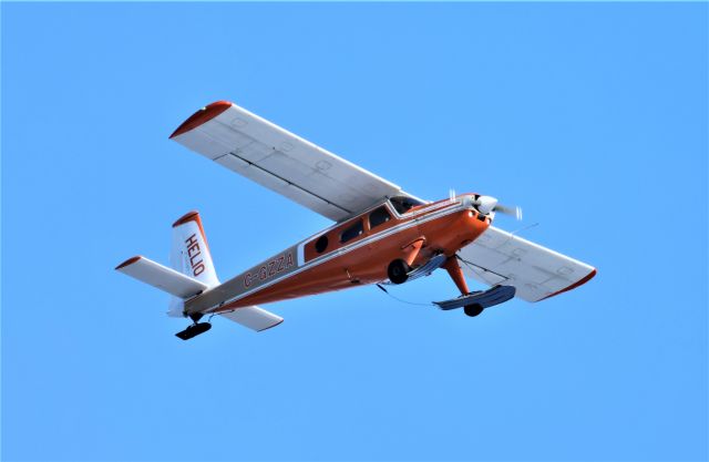 C-GZZA — - C-GZZA Helio C Stol Courrier H-250 survolant le fleuve St-Laurent  QC.à Lavaltrie le 22-02-2023 à 14:29