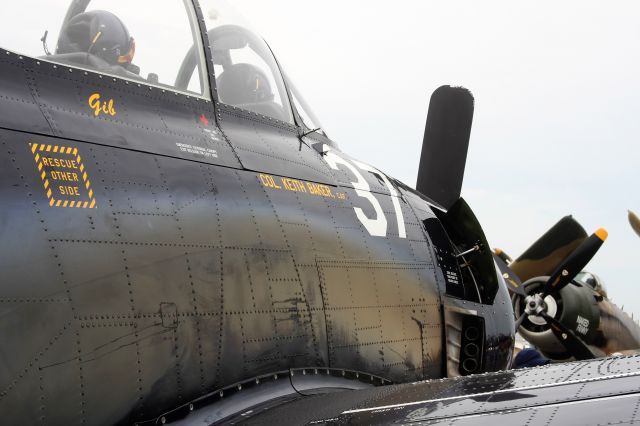 North American Trojan — - With a Douglas Skyraider in the Background