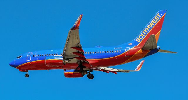 Boeing 737-700 (N401WN) - N401WN Southwest Airlines Boeing 737-7H4 s/n 29813 - Las Vegas -  Harry Reid International Airport (KLAS)br /USA - Nevada September 22, 2021br /Photo: Tomás Del Coro br /SunSet Park