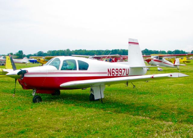 Mooney M-20 (N6997U) - At Oshkosh. 1964 Mooney M20C