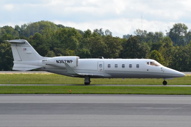 Learjet 60 (N357WP) - WP AVIATION LLC (CJ Mahan Construction / Westpatrick Corp.) taxiing at KJQF - 9/30/18