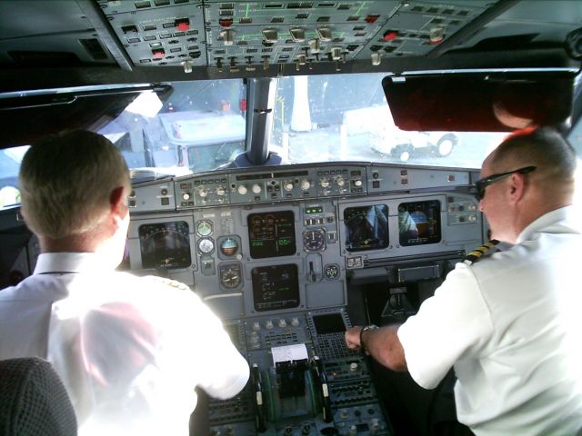 Airbus A320 — - Before engine start at KMSP....