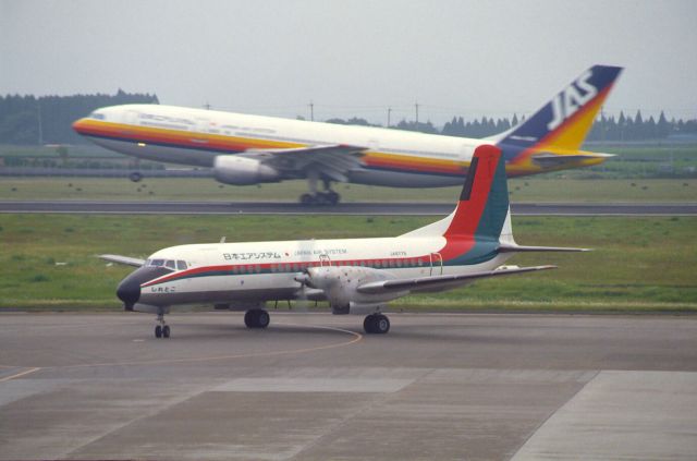 NAMC (1) YS-11 (JA8776) - Taxing at Kagoshima Intl Airport on 1988/06/17 "Name is Shiretoko "