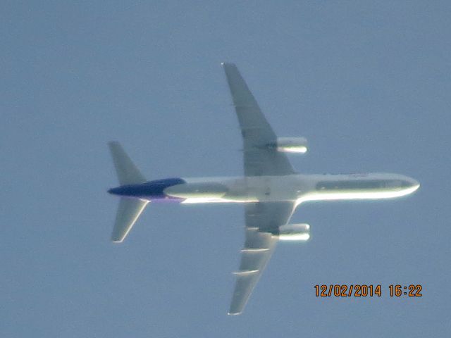 Boeing 757-200 (N936FD) - FedEx Flight 378 from MEM to BIL over Baxter Springs Kansas (78KS) at 30,000 feet.