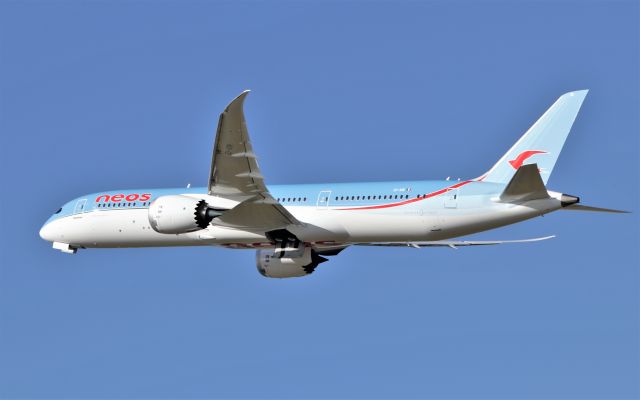 Boeing 787-9 Dreamliner (EI-XIN) - neos b787-9 ei-xin dep shannon after being parked up for two months 16/2/21.