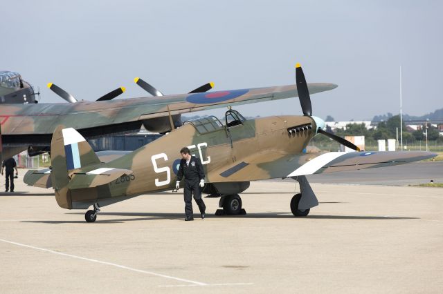 — — - At EGHI - RAF Battle of Britain Hurricane