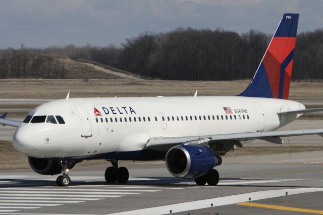 Airbus A319 (N365NB) - March 27, 2011 - gone toward runway for departure from Detroit 