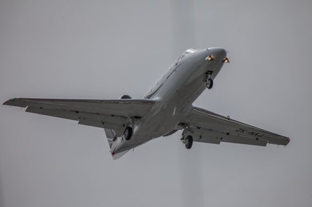 Beechcraft Beechjet (ZK-NXJ) - Airborne Beechcraft Beechjet (twin-jet) (BE40)&lt;br&gt;&lt;br&gt;23 December 2016 : Landing Runway 22, Invercargill Airport New Zealand with flight from Auckland (MediVac) Taken from Victoria Avenue.&lt;br&gt; Aircraft is part of International SOS