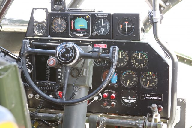 — — - Pilots position, B-29 FIFI at Naples, FL, March 4, 2014