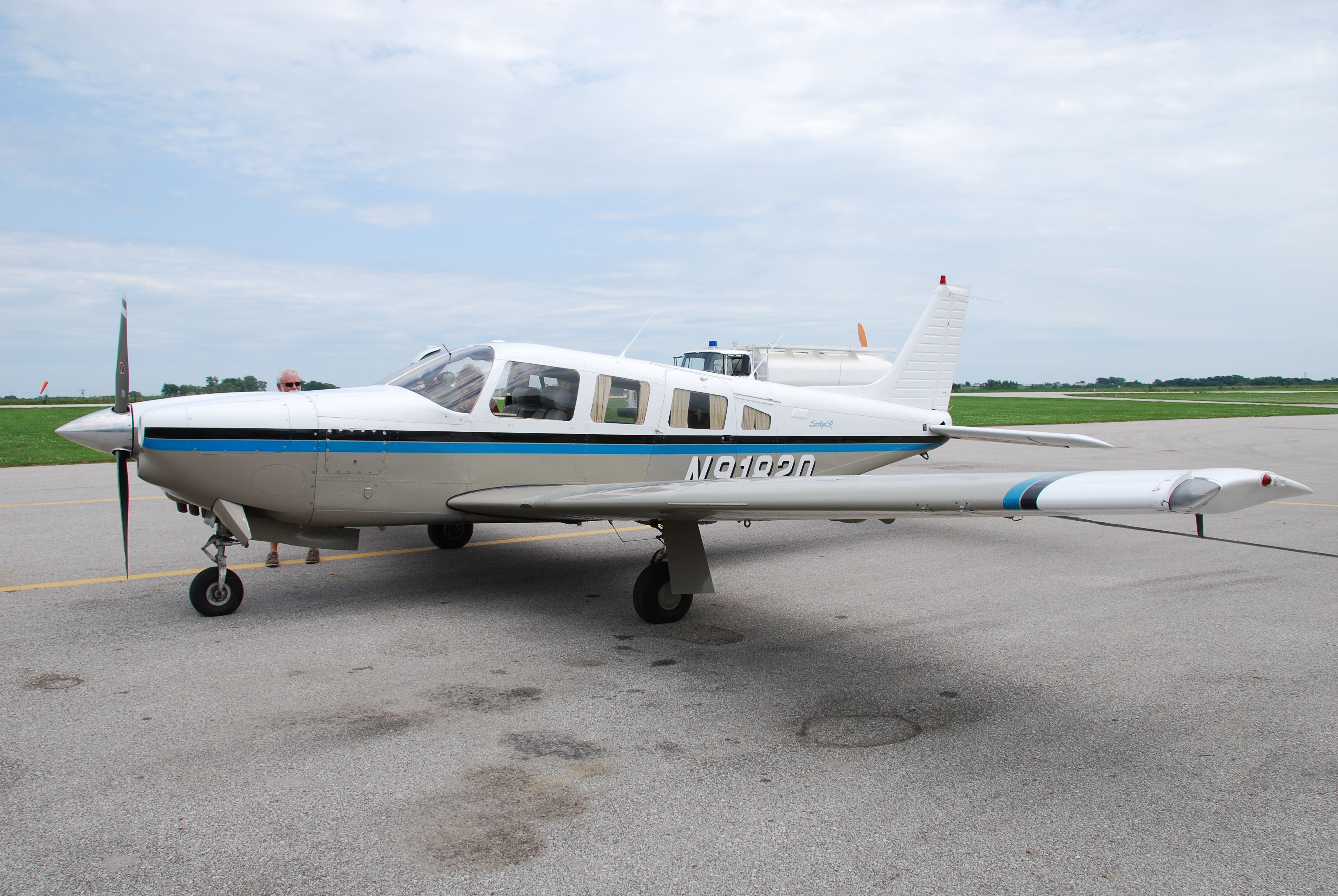 Piper Saratoga (N9182Q) - At Winterset Municipal, Iowa.