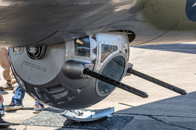 NL7227C — - Belly gun of Texas Raiders B-17G at Houston airshow April 14, 2019