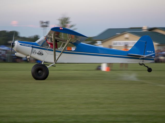 Piper L-21 Super Cub (NX128JS) - STOL competition OSH18. 24 JUL 2018.