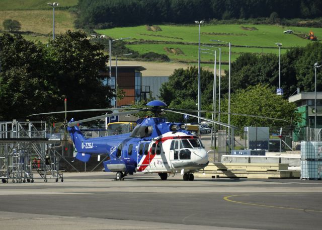 Eurocopter Super Puma (EC-225) (G-ZZSJ) - Bristow Eurocopter EC225LP Super Puma G-ZZSJ in Aberdeen Heliport