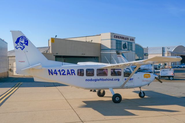 GIPPSLAND GA-8 Airvan (N412AR) - Getting ready to fly 33 dogs to safety