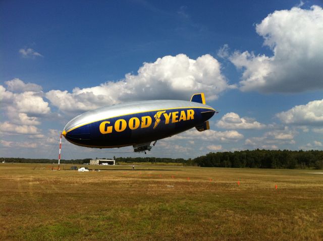 N2A — - Goodyear Blimp parked at Tampa Executive Airport just before a Bucs game.