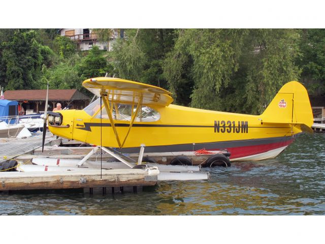 N331JM — - 1947 Piper Cub J-3. On the Candlewood Lake at Danbury, CT.