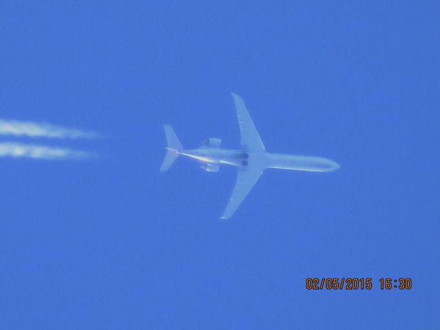 Canadair Regional Jet CRJ-700 (N512AE) - Envoy Air flight 3101 from OKC to ORD over Southeastern Kansas at 35,000 feet.