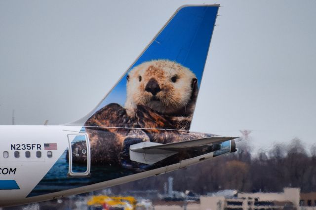 Airbus A320 (N235FR) - Pike the Otter