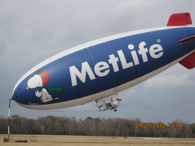 — — - Blimp on a windy day